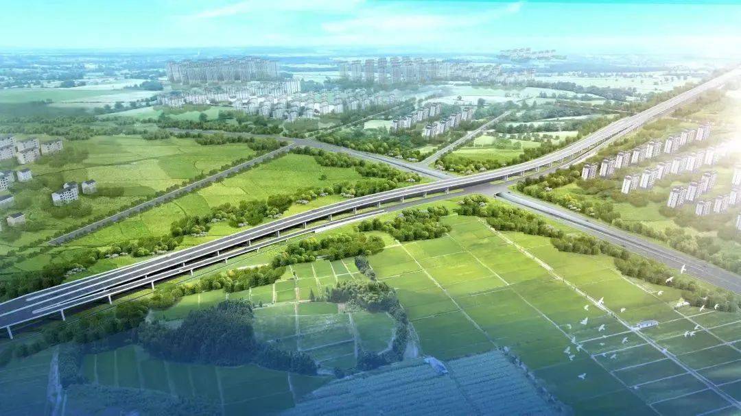 320国道杭州博陆至仁和段工程(临平段)先行段效果图本项目起于杭州市