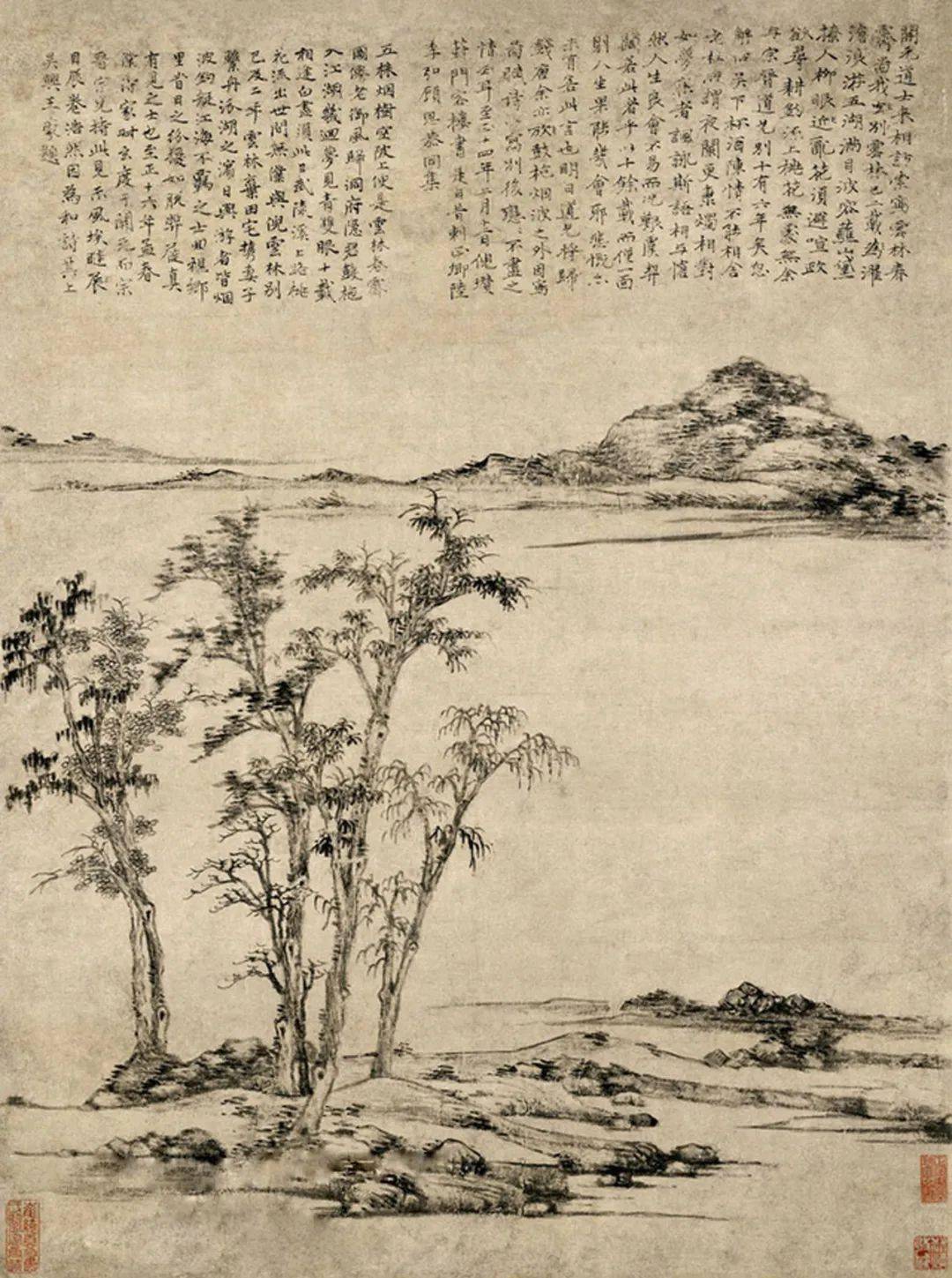 各大博物馆藏----倪瓒: 传世经典绘画高清百幅全集_搜狐网