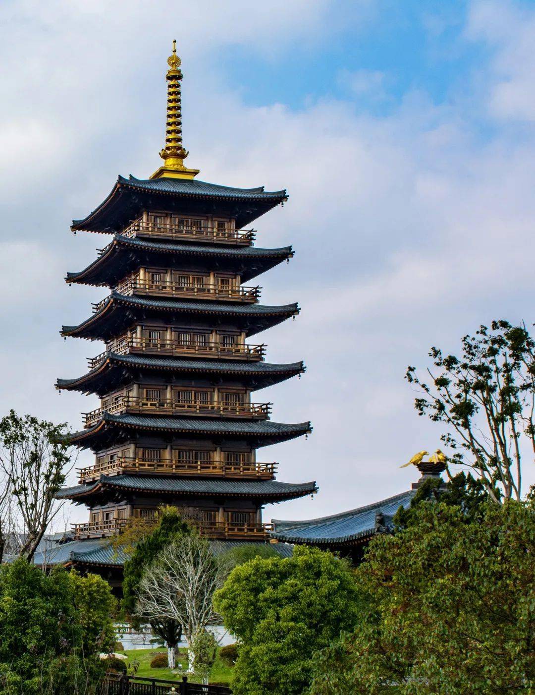 上海这座古风园林火了!67近千年67第一座七层金塔上线!