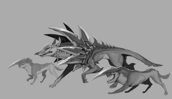《lol》新英雄百裂冥犬设计剖析:原型为非洲野狗!_菲利_插画_概念