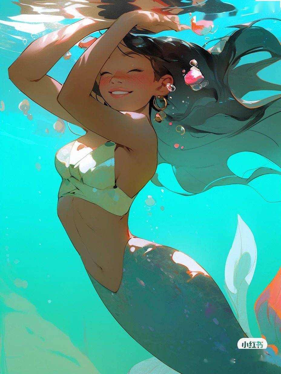 送给潜水女孩的头像,一整个爱住了_水头_蛙鞋_装备