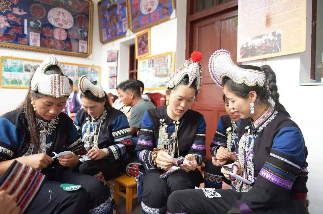 红河县彝学会:推动文化交流 共绘民族团结大美画卷_民族情_活动_刺绣