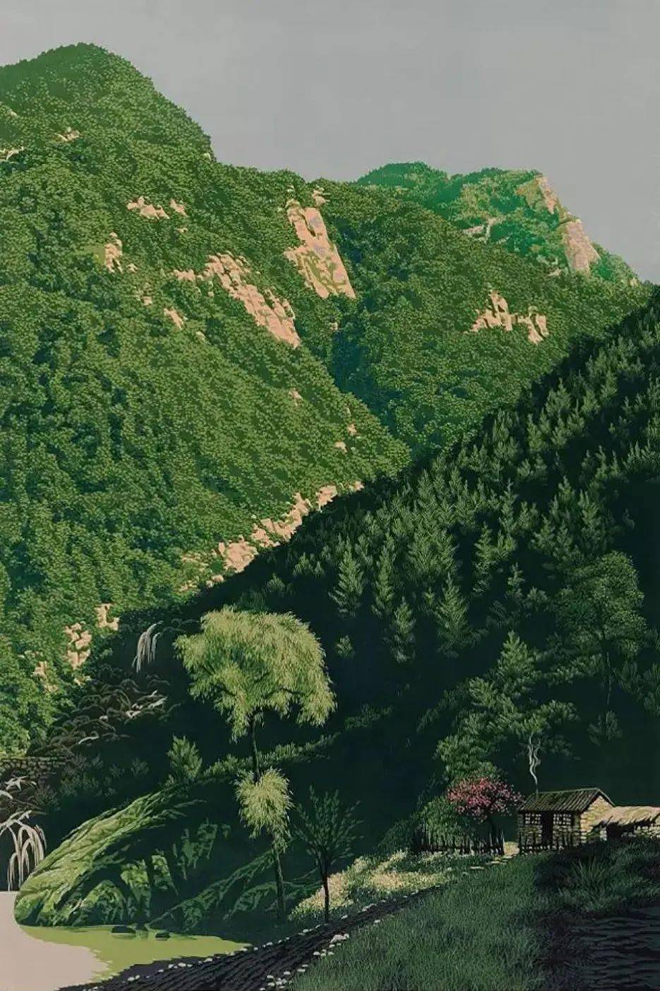 看了就忘不了的版画——李彦鹏作品欣赏_cmx_套色_木刻