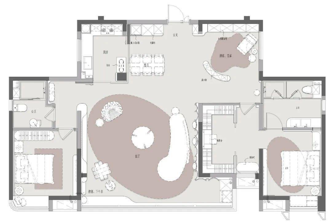 平面布置方案项目信息项目名称 | 湖南郴州北湖名著样板房项目地点