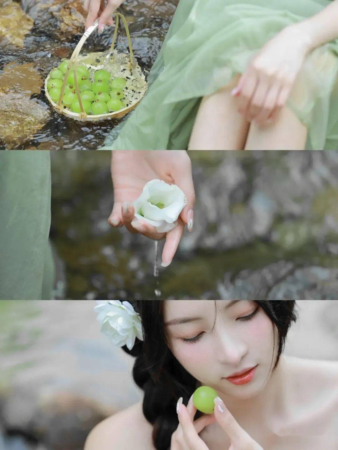 人像摄影:夏日清凉少女_小溪