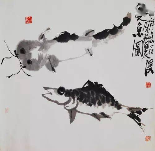 中国书协会员街头修车,字画卖1元2幅,称已超越齐白石?_石溪_老头_书法