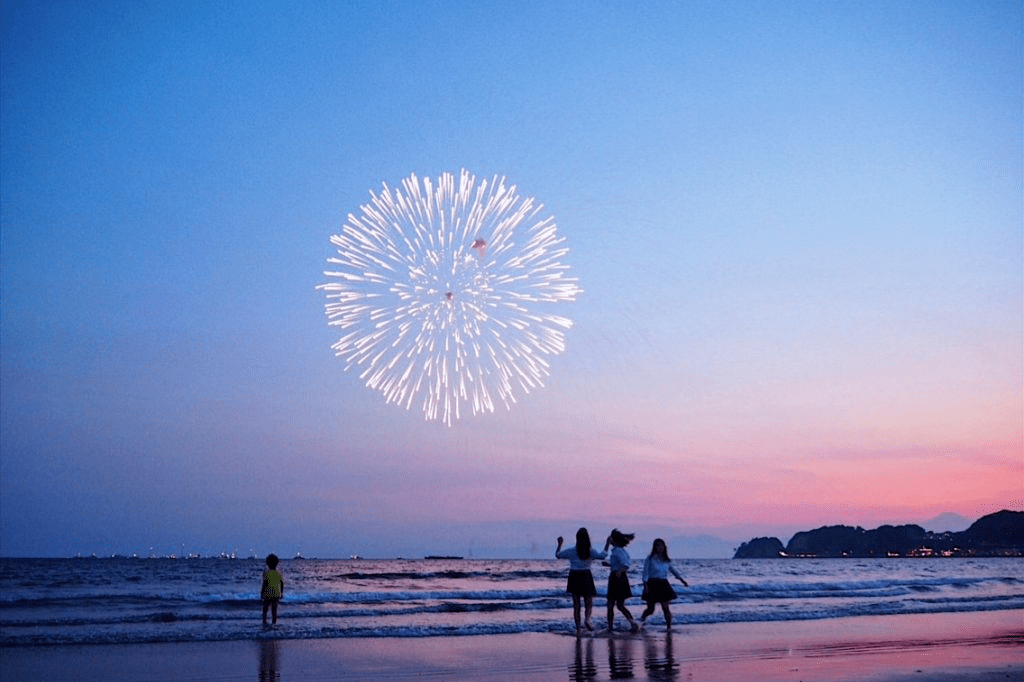 熱海海上花火大會 76靜岡99 靜岡熱海水上樂園/熱海陽光海灘92