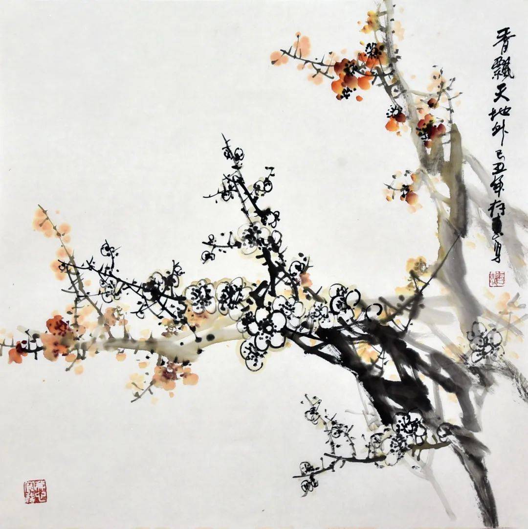 蟹戏图纸本水墨,68cm×68cm点击图片查看详情参与竞拍刘存惠,梅花