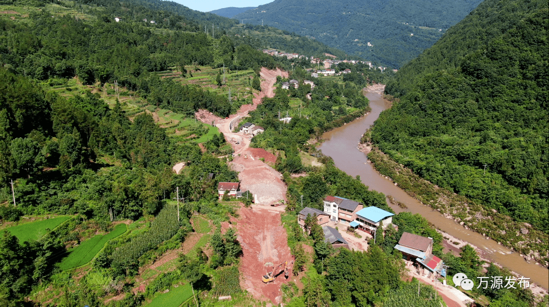 s101线(河口至鹰背段)升级改造项目预计今年底全线通车_万源市_建设