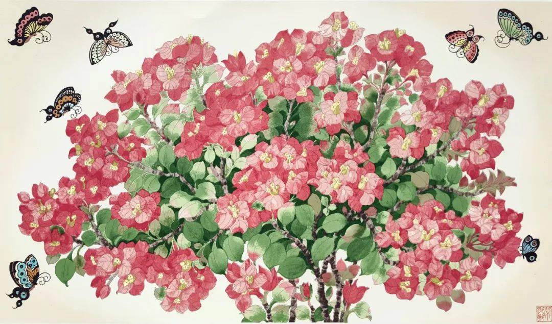 散花天女丨常沙娜版画作品赏析_she_in_crafts