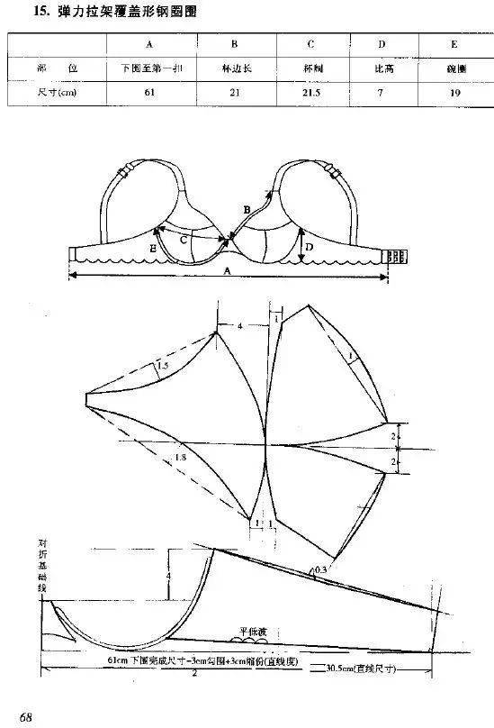 学内衣纸样的基础图片