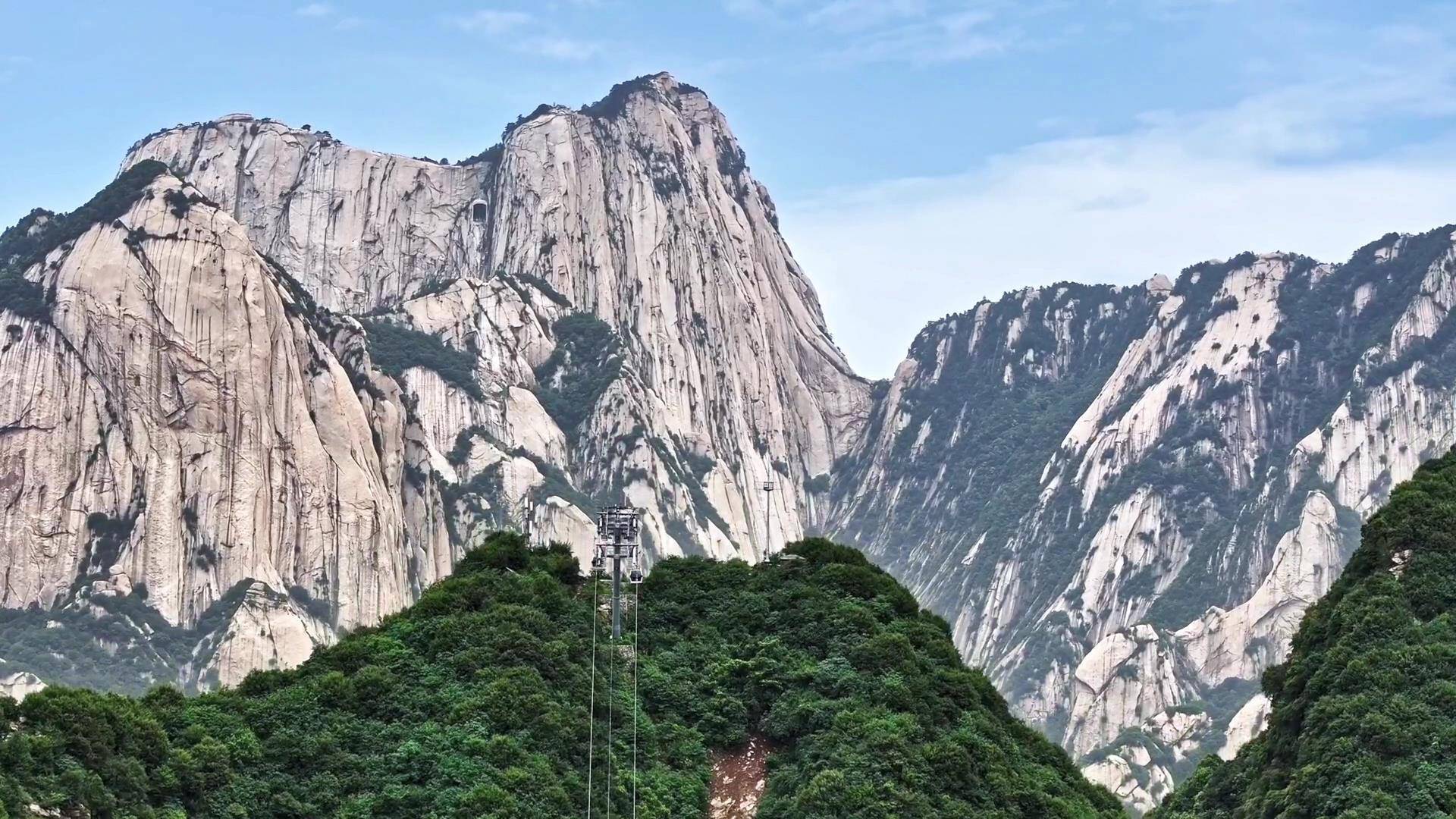 醉美西岳华山78 | 绿树阴浓夏日长 登顶远眺风景绝美_索道_文化