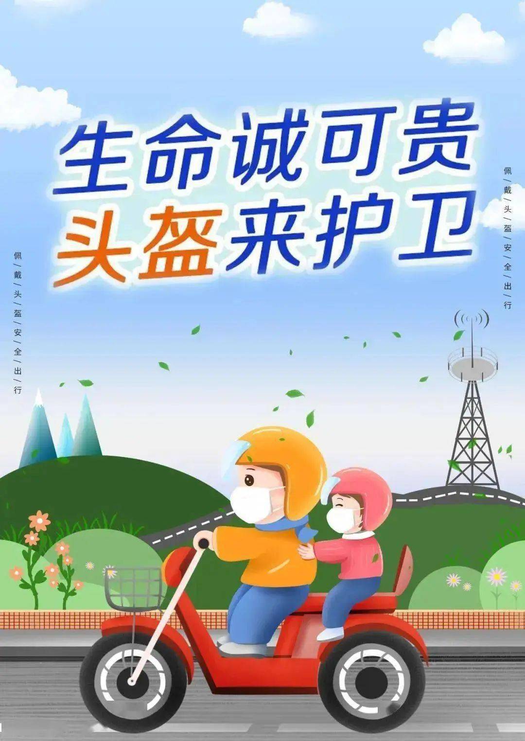 【戴头盔 安全行】如何正确佩戴安全头盔?