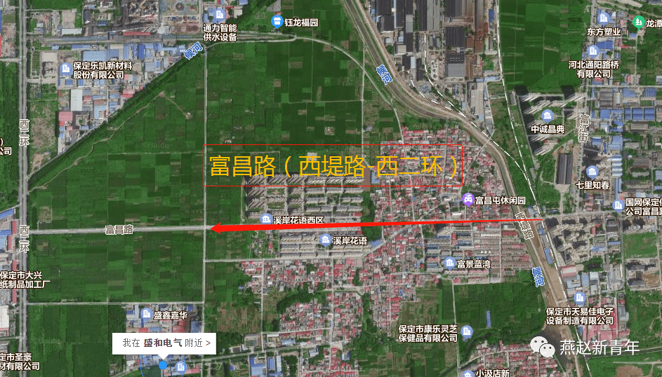 保定富昌路西延规划图图片