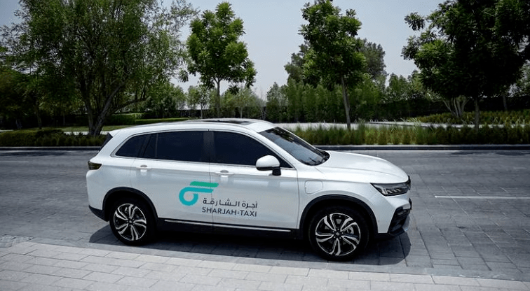 沙迦出租车公司试用中国skywell(天美)电动汽车_搜狐汽车_搜狐网