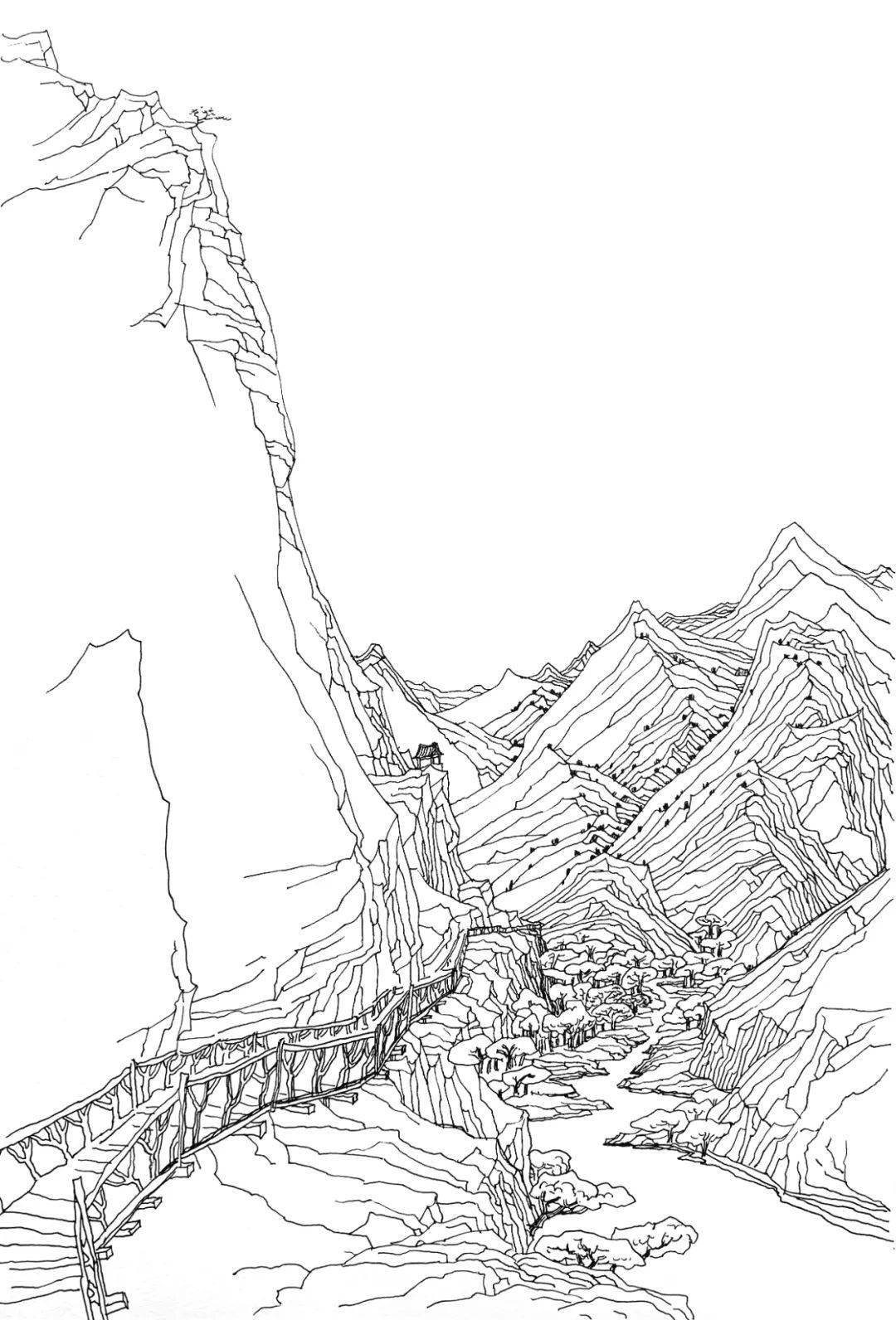 线上微展丨宁夏二十一景主题美术创作采风活动速写展