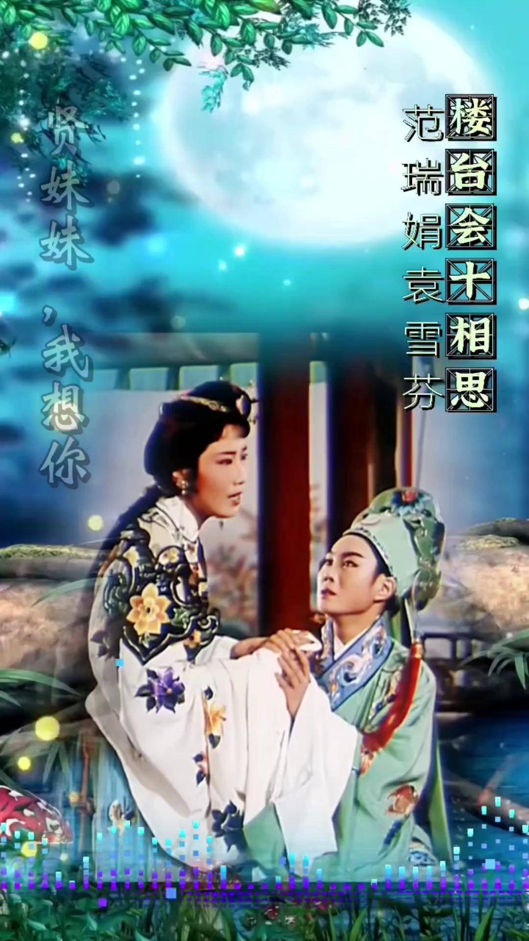 楼台会十相思,范瑞娟和袁雪芬演唱,越剧 梁祝 楼台会 范瑞娟 袁雪芬
