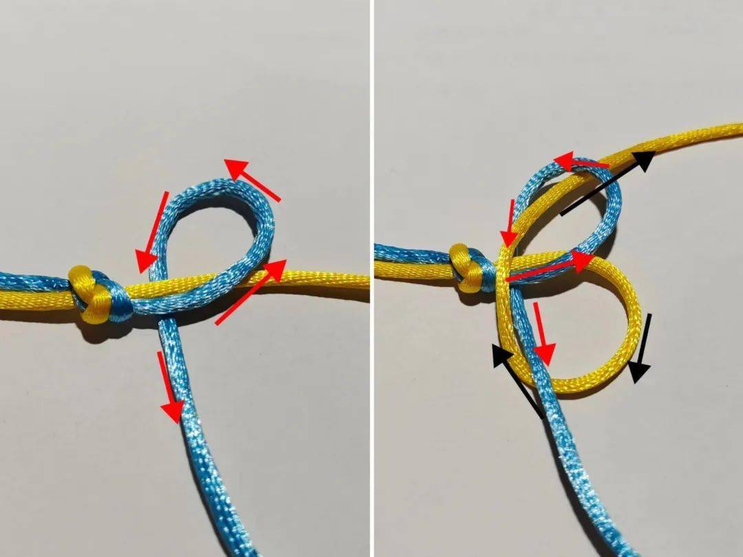 项链绳蛇结的编法图片