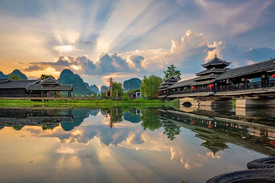 停于此间一起相约世外桃源看浪漫夕阳晚霞吧世外桃源景区&山水园景区