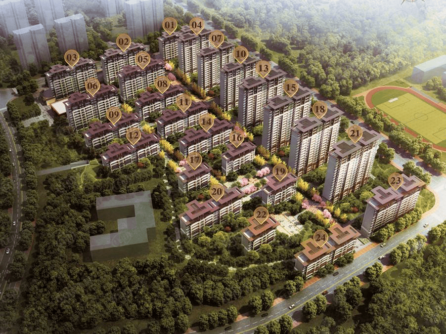 临淄蓝光雍锦半岛 户型建面约113~156㎡_楼盘_客厅_进行时