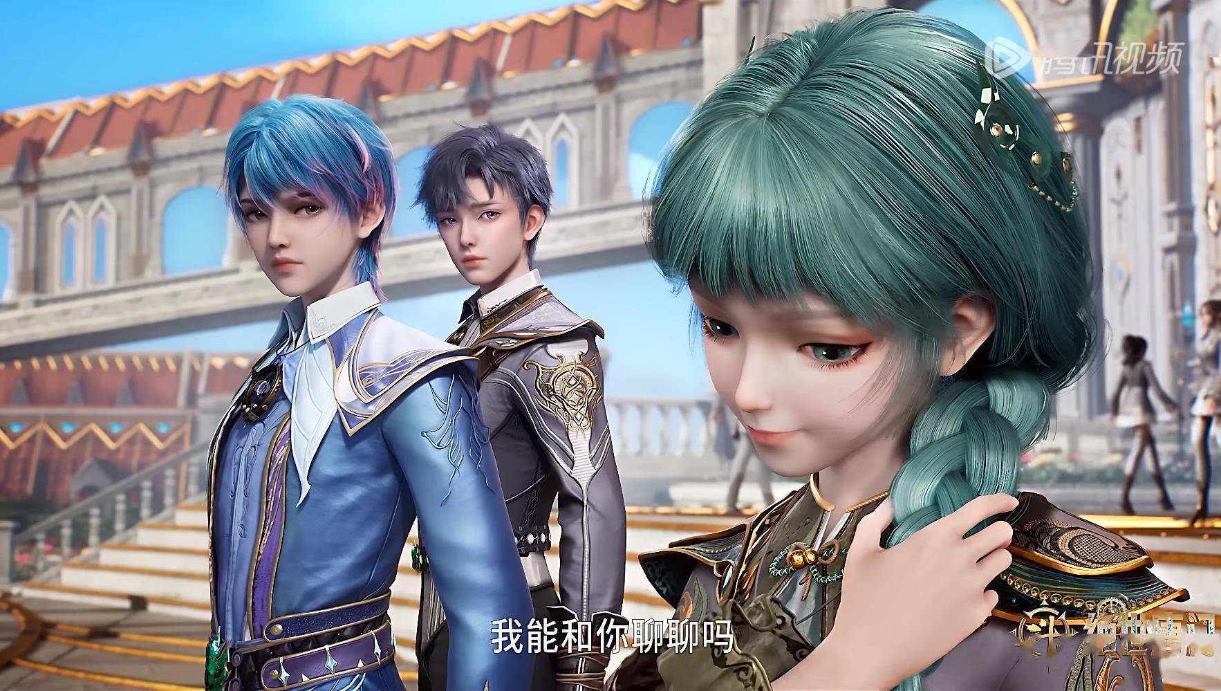 斗罗2宁荣荣后人登场,神似千仞雪男装?巫风美女粉嫩造型抢镜_宁天_霍