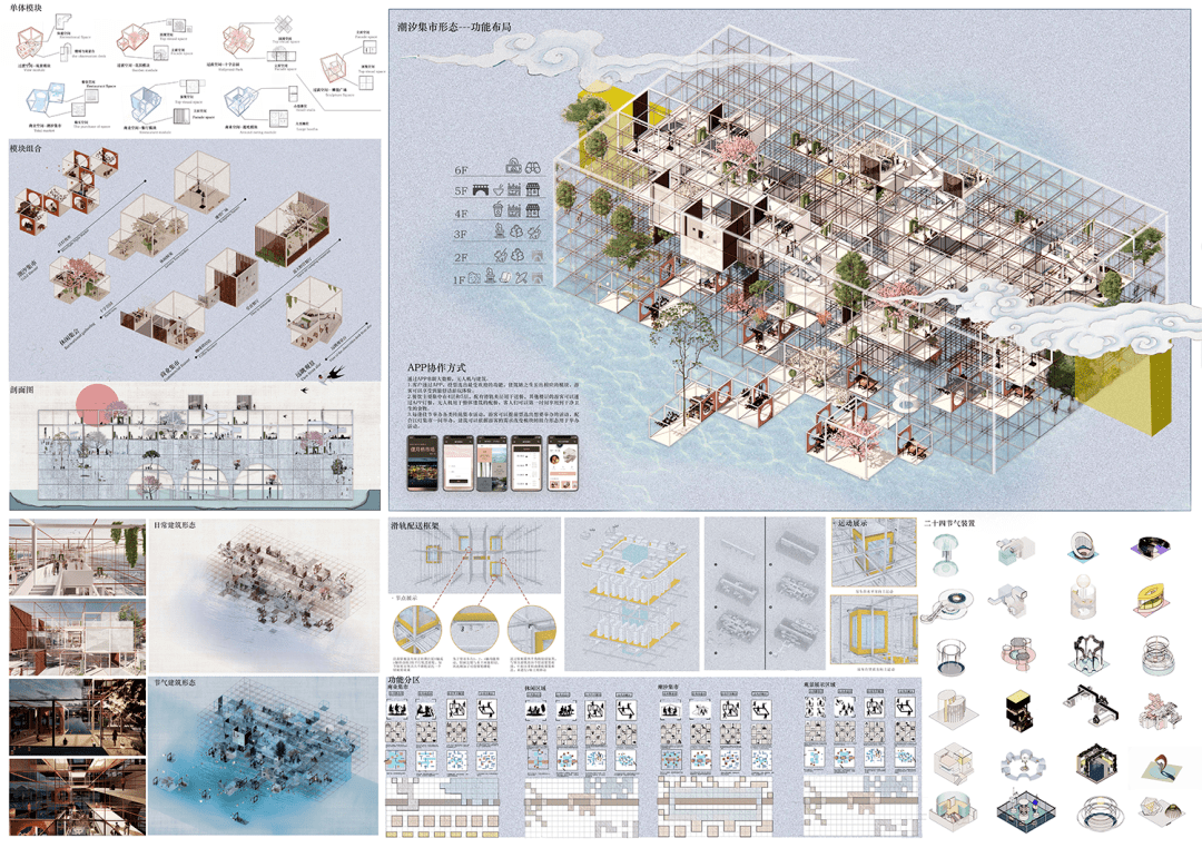 作品解读丨古桥新生,潮汐集市斩获2022谷雨杯三等奖_空间_重庆_游客
