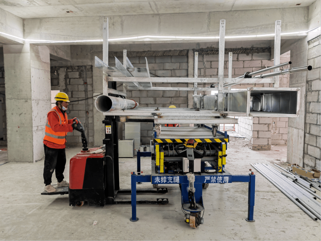 机电安装施工的前沿技术,中建工地见识一下!_模块_装配式_进行