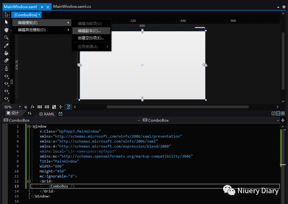 Wpf wpf combobox blend 