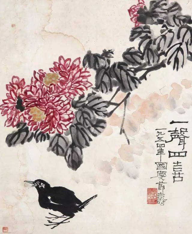 潘天寿花鸟画百幅欣赏！（大饱眼福）_搜狐网