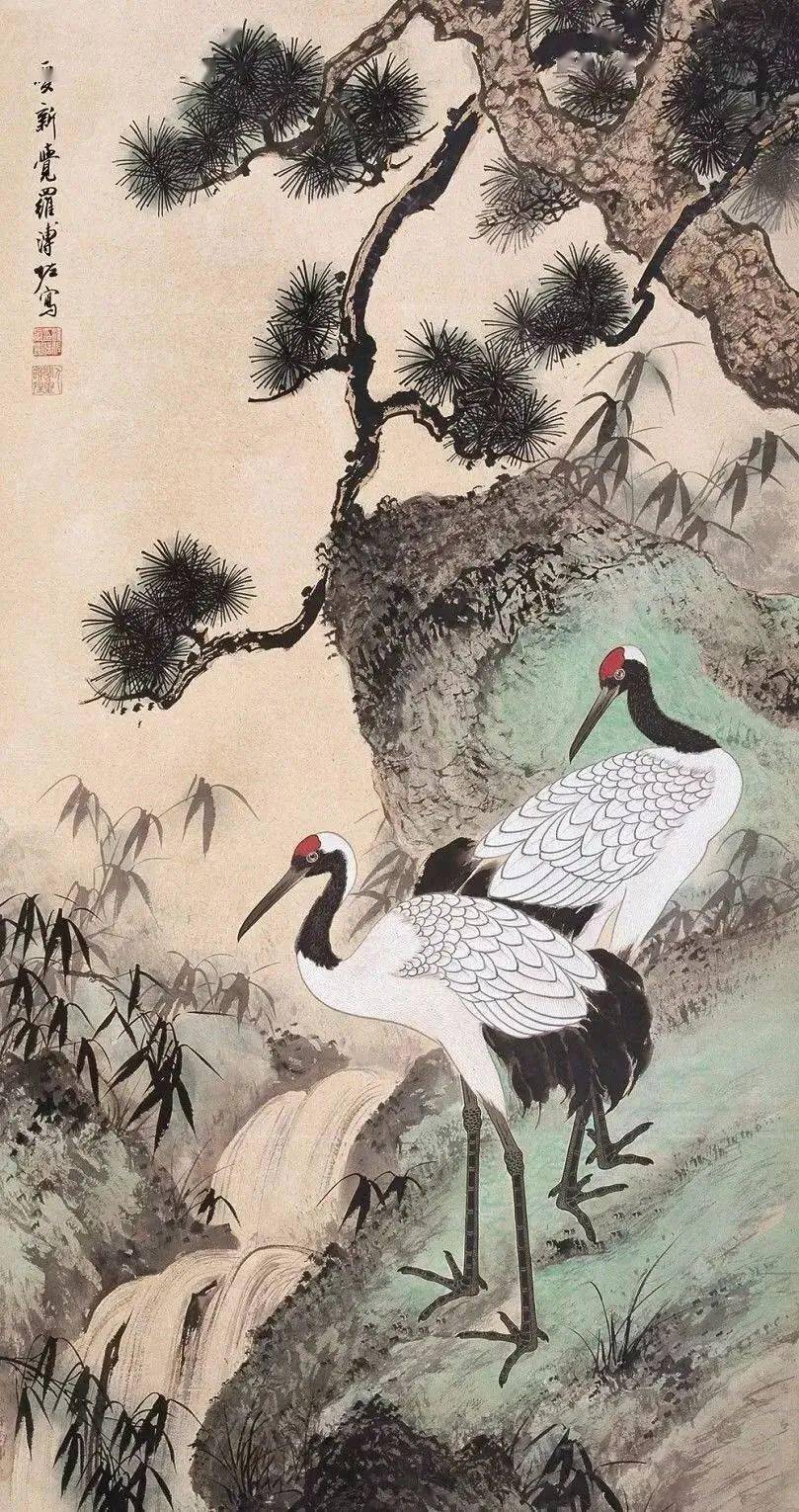 历代名家花鸟画松与鹤！_搜狐网