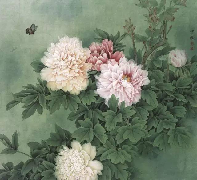 周中耀先生画牡丹,美,妙!_作品_工笔画_图片