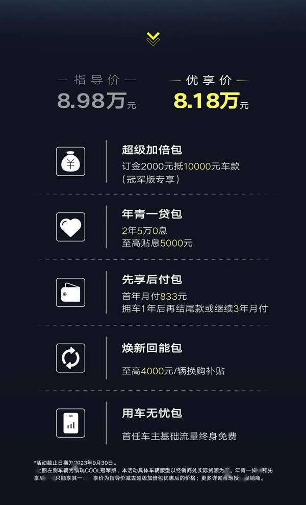 比亚迪吉利缤瑞COOL冠军版上市限时8.18万 比亚迪吉利缤瑞COOL冠军版上市限时8.18万