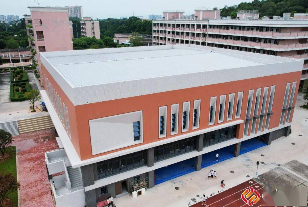 丹灶中学新建综合楼,体育馆,9月投入使用!_教育_南海_校园