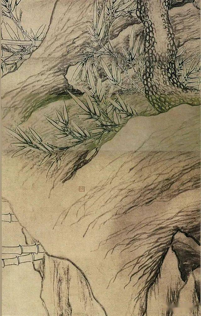 【名品视界】元 张逊 《双钩竹松石图卷 》_名家_艺术界_鉴定