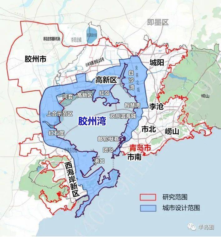 环胶州湾大规划,胶州这里被纳入!