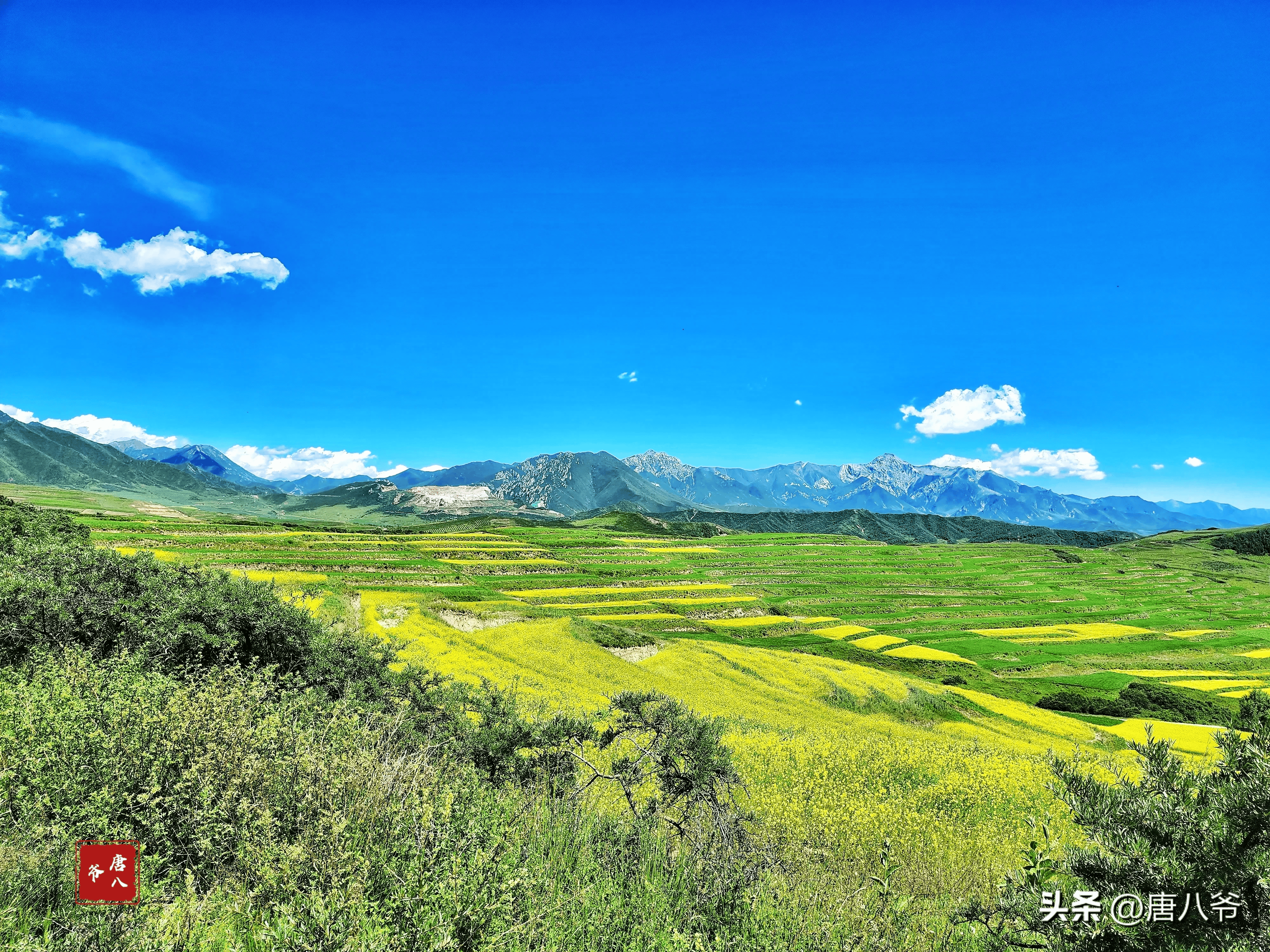 碧水青山映蓝天图片