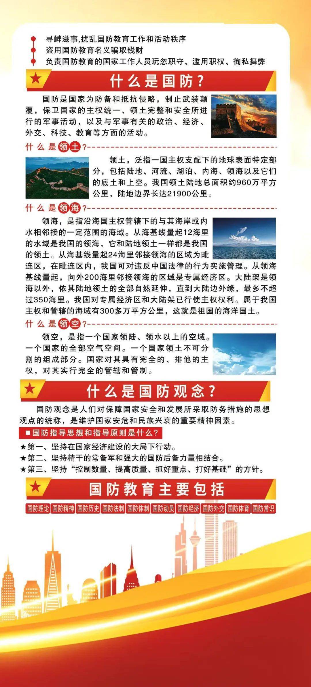 2023年全民国防教育日宣传海报