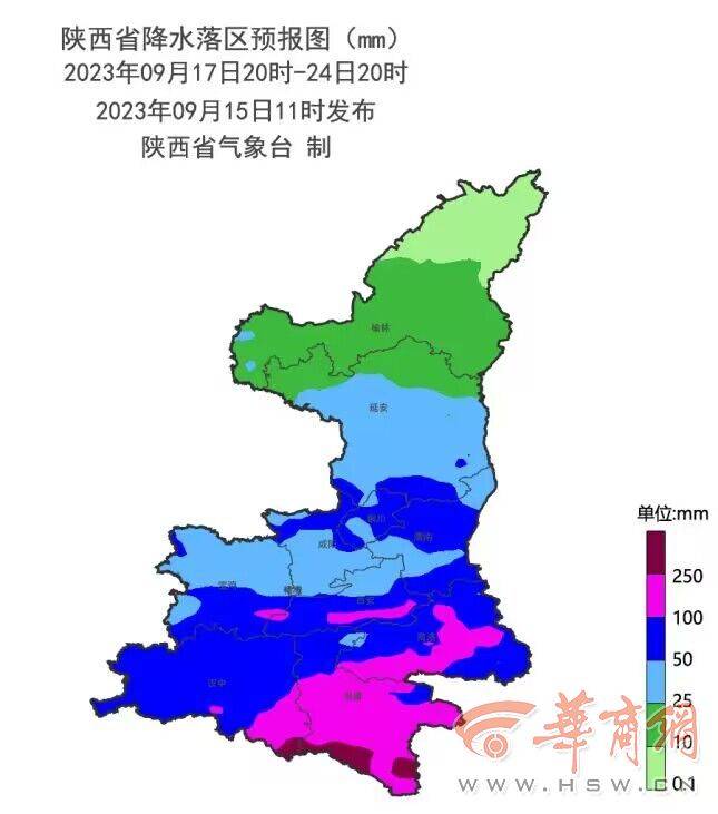 9月15 17日陕西中北部有强对流天气 17 24日有持续性阴雨天气 陕南 影响 陕北