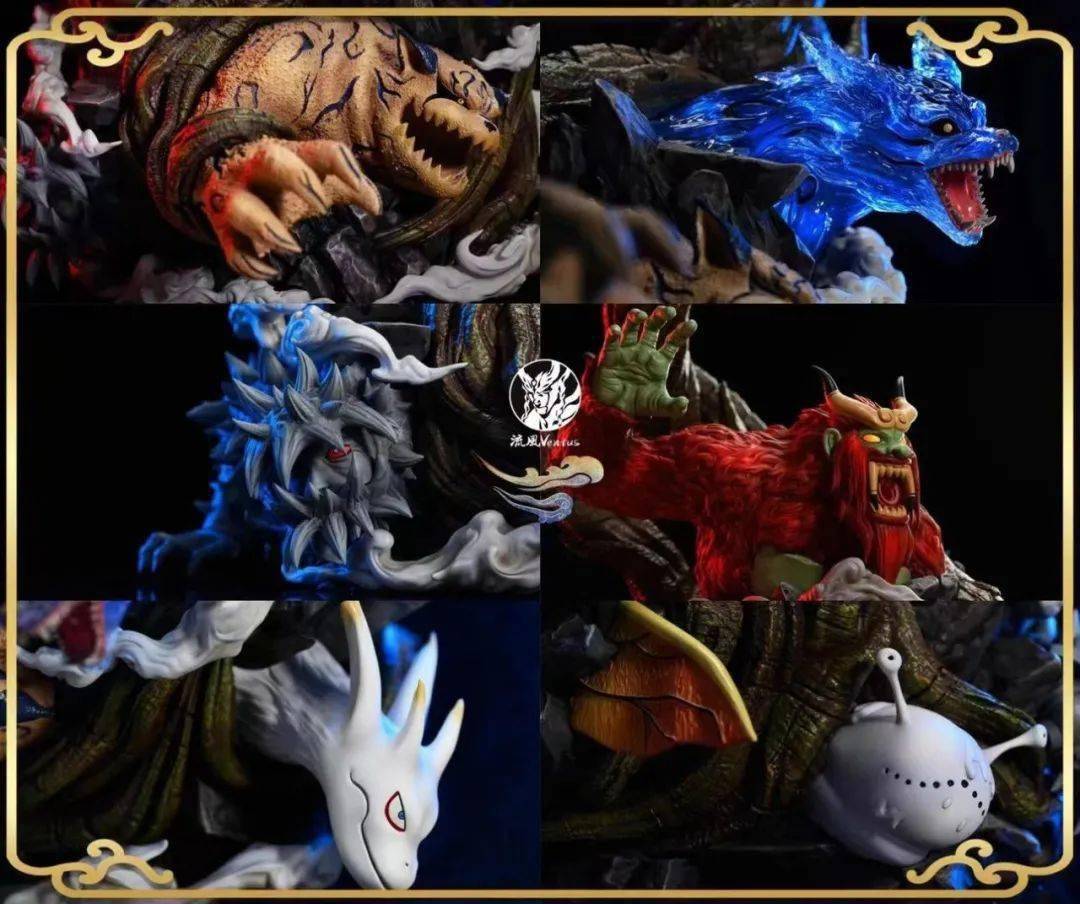 面具头雕 战损胸像底座 一条替换手臂版本:二尾透明版/二尾实色版尺寸