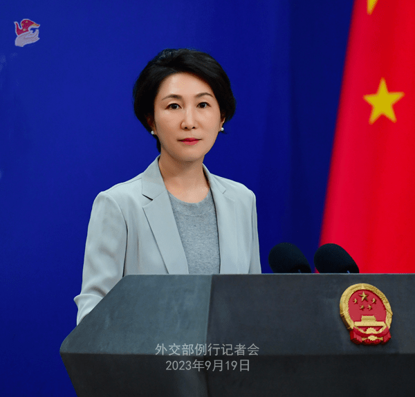 9月19日,外交部发言人毛宁主持例行记者会.