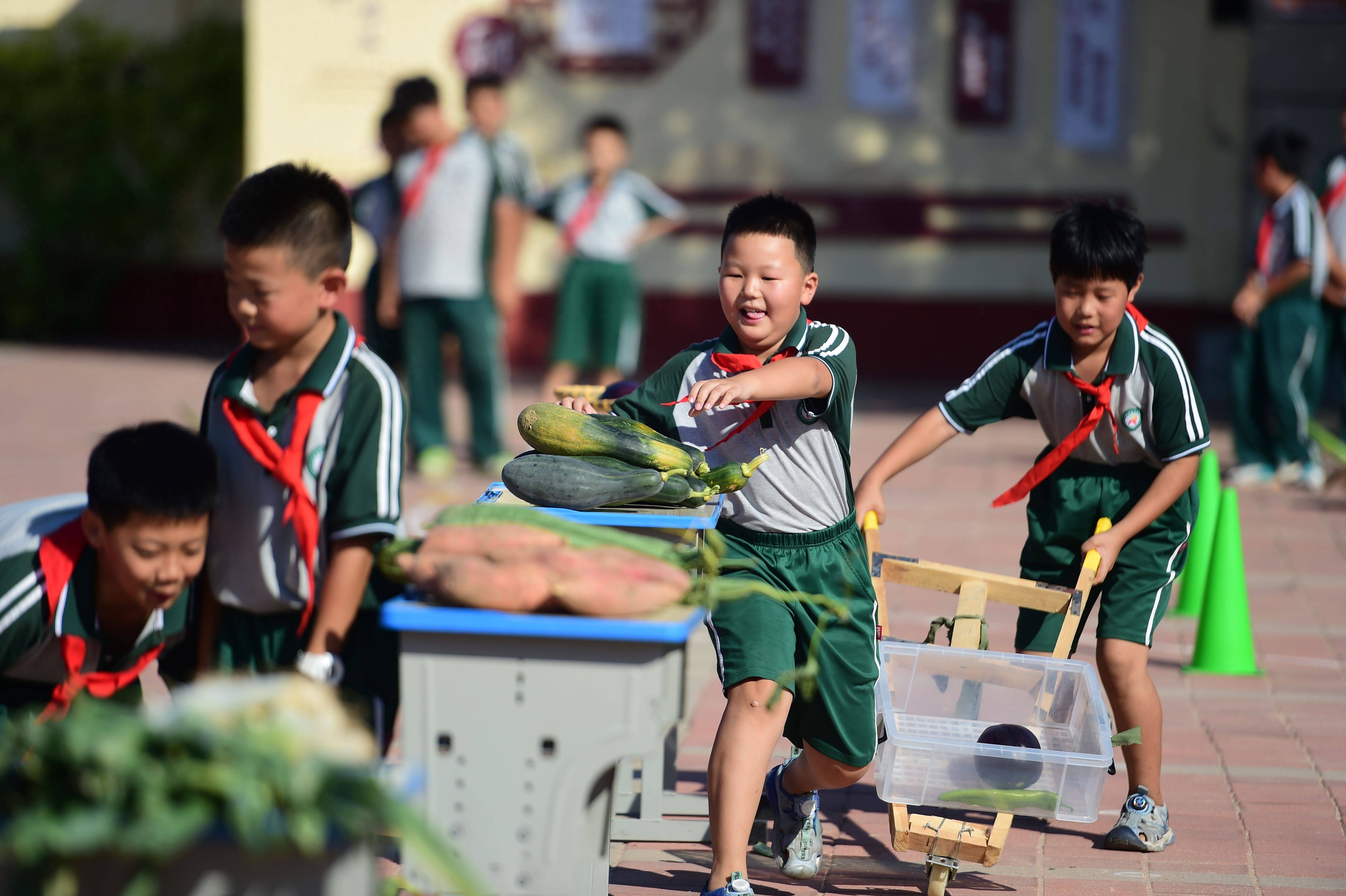 小学生撒狗粮图片