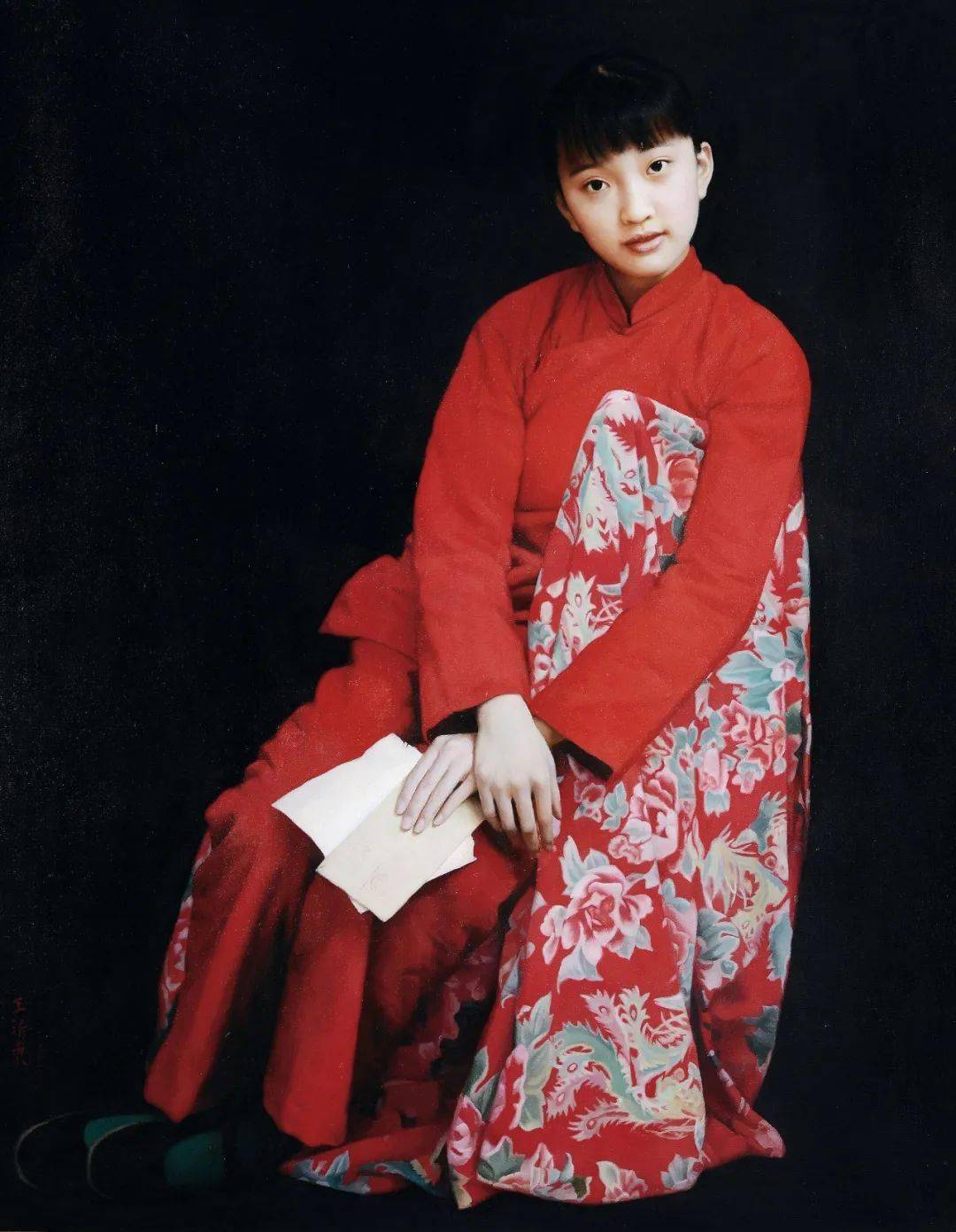 绝色美女,美极了~_cmx_王沂东_油画