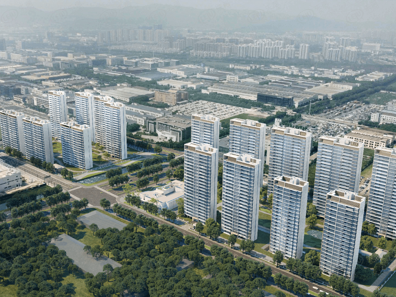 吴中太湖新城版块商圈仁恒·滨湖湾_楼盘_吴中区_配有