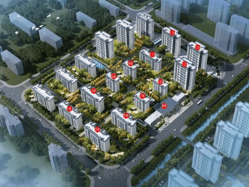 周口淮阳郸城建业桂园 户型面积115~144㎡_楼盘_公园_信息