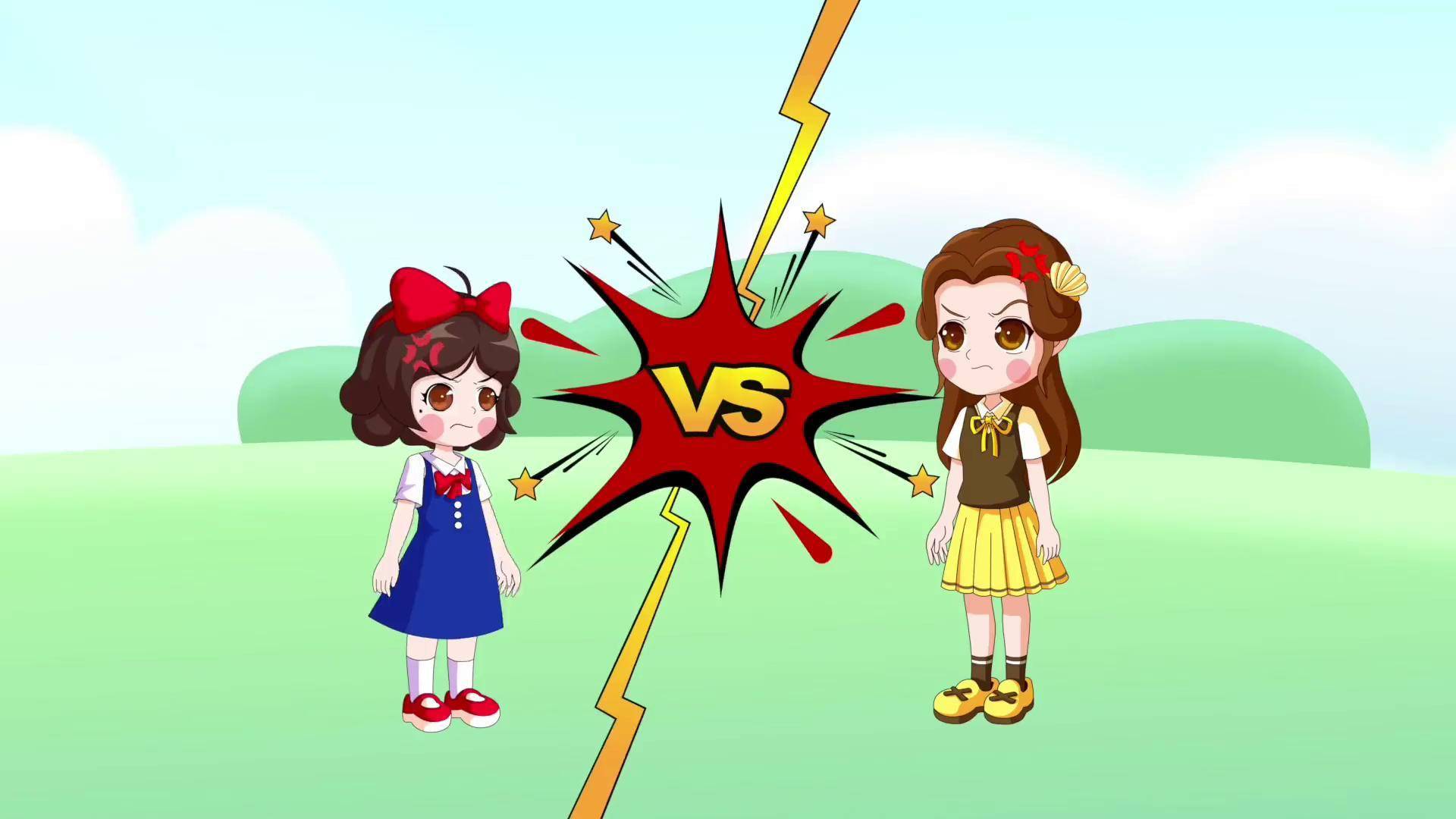 白雪公主贝儿公主瓜分童话王国 白雪公主 少儿 亲子 动漫