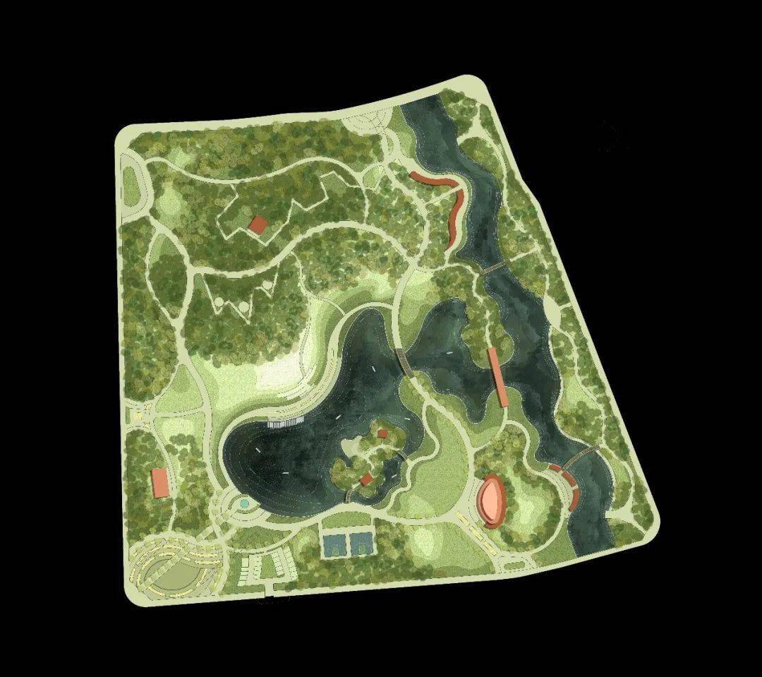 北京林业大学园林三年级课设作品展丨小镇城市公园设计