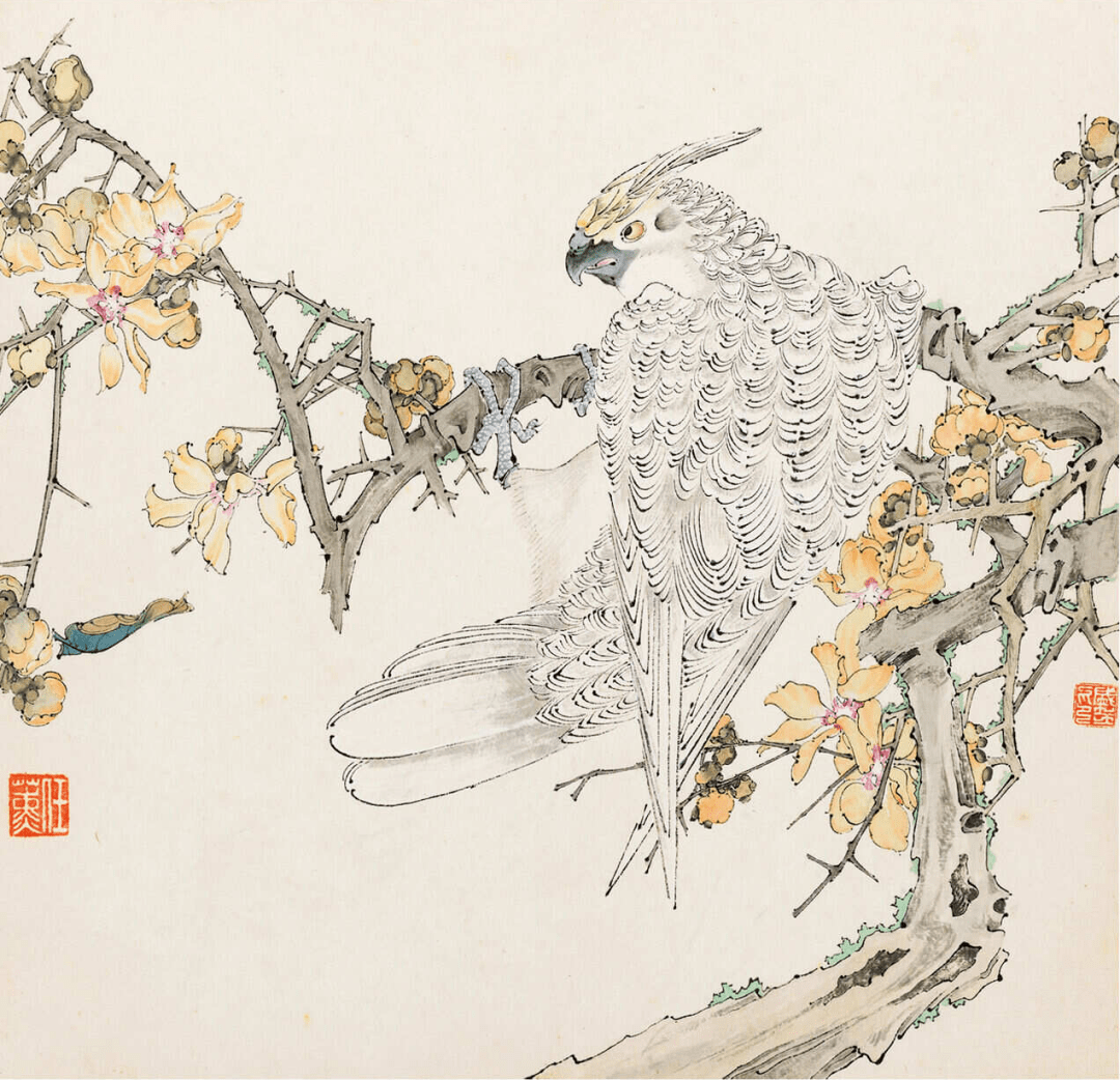 任薰花鸟画欣赏图片