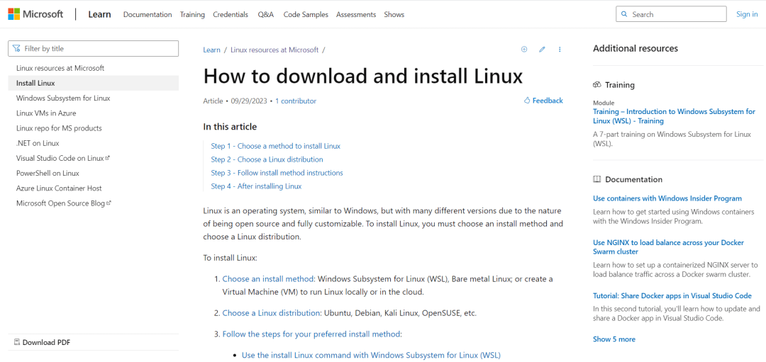 微软带你玩转Linux 
