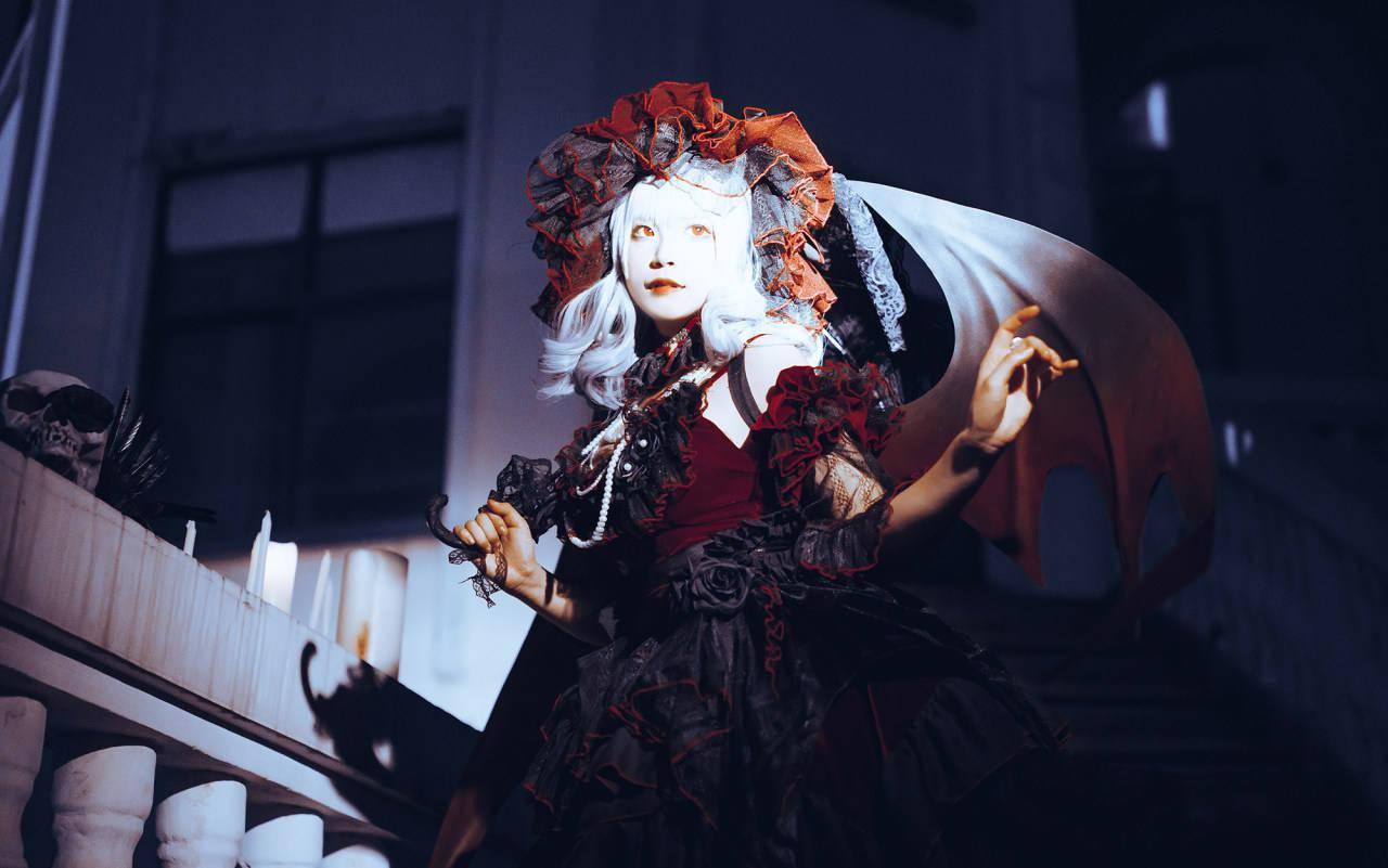 lolita 恶魔装扮_鲜血_图片_来源