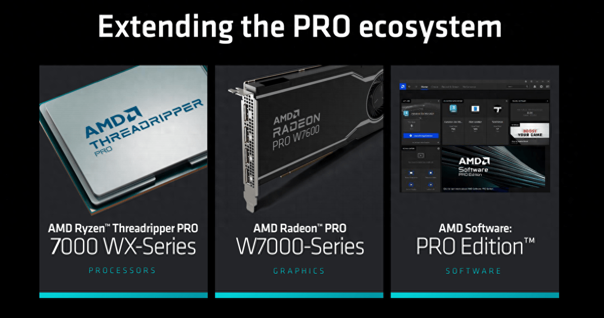 pro 7000wx系列,专业显卡有radeon pro w7000系列,驱动软件有amd